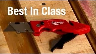 Milwaukee Fastback II Flip Utility Knife for Pros  The Home Depot [upl. by Boehike]