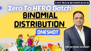 Binomial Distribution One Shot  Class 12th Maths MH Board [upl. by Hutchings]