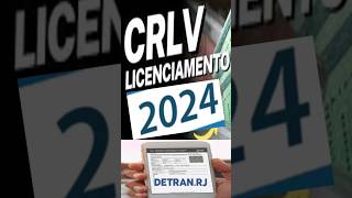 Licenciamento anual 2024  RJ [upl. by Irmgard]