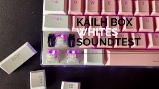 Kailh Box White Switches Soundtest [upl. by Enileve697]