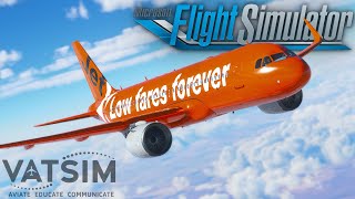 MY FIRST VATSIM FLIGHT  Microsoft Flight Simulator 2020 [upl. by Araj]