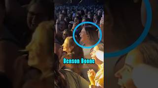 Benson Boone met his ex girlfriend from middle school during a concert 😂 [upl. by Melonie]