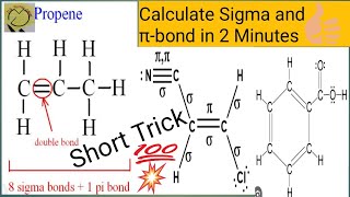 Super Trick To Calculate Sigma and Pi bond  Organic Chemistry class 11 JEENEETAIEEE [upl. by Lenoel]