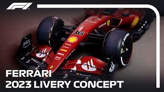 Scuderia Ferrari  F1 2023 Livery Concept  Formula Hybrid 2022 [upl. by Adlare]