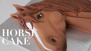 Horse Cake Tutorial  How To Make Horse Cake [upl. by Ellan]