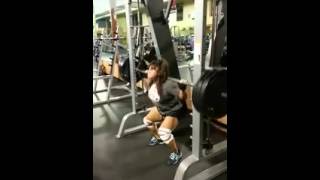 Hazel Piazza 315 lbs Smith Machine Squats [upl. by Marisa]