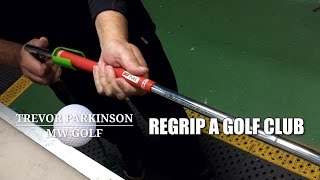 Regripping a Golf Club with Pure Grip  Golf Lessons amp Custom Golf Clubs [upl. by Madalyn]