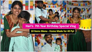 என் செல்ல மகனின் பிறந்தநாள்  Hari Birthday Special Vlog  Kala’s Kitchen [upl. by Yrrak508]