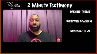 How To Give A 2 Minute Testimony [upl. by Assille636]