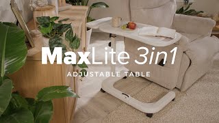 See The MaxLite 3in1 Adjustable Table In Action [upl. by Siravrat]