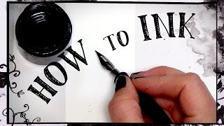 Beginners guide to inking  HOW TO INK [upl. by Hoxie]