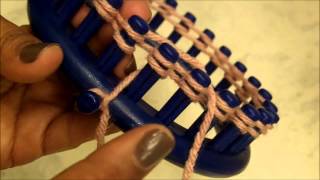 HOW TO LOOM KNIT Step by Step Loom Knitting for Beginners  Loomahat [upl. by Tnahsarp]