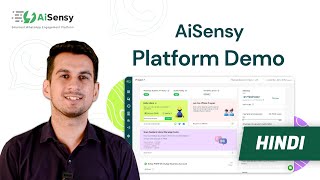 WhatsApp API Platform AiSensy Demo Hindi  WhatsApp Marketing Bulk Broadcasting Campaigns [upl. by Ehud]