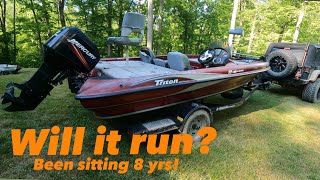 Triton Bass Boat Will it run Good deal or did I get smoked Ep 1 [upl. by Nynahs]