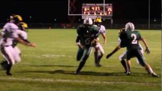 Highlights Central Montcalm Hornets defeated 2514 by Manistee Chippewas [upl. by Rramal]