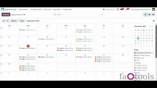 Odoo Universal Appointments and Time Reservations v17 by faOtools overview [upl. by Krm]