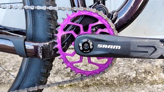 Alugear oval chainrings for sram 1x12 transmission [upl. by Estrella]