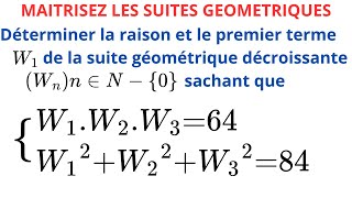 QUELQUES ASTUCES INTERESSANTES SUR LES SUITES GEOMETRIQUES [upl. by Gnok]