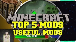 TOP 5 BEST MINECRAFT MODS Useful Mods Mod Showcase [upl. by Statis704]