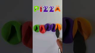 Do You like Pizza 🍕 colormixing alphabetlore satisfying art shorts [upl. by Lehcin75]