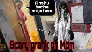 Scary prank on Mom 👻 epic reaction 🤣 MUST WATCH [upl. by Narual]