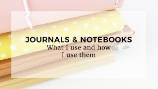 MY NOTEBOOKS amp JOURNALS  What I use and how I use it  WALKTHROUGH [upl. by Mcallister]