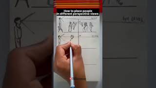 🎨🖌️ How to Draw People in Different Perspective Views [upl. by Sutelc]