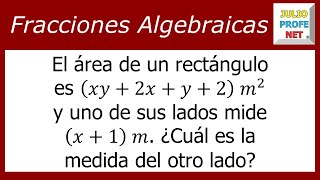 SIMPLIFICAR FRACCIONES ALGEBRAICAS  Problema 1 [upl. by Pangaro777]