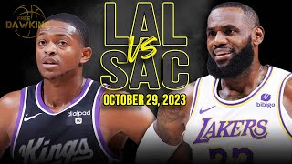 Los Angeles Lakers vs Sacramento Kings Full Game Highlights  October 29 2023  FreeDawkins [upl. by Dorothea494]