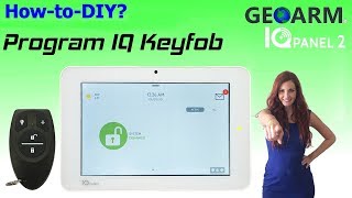 Qolsys IQ KEYFOB  IQ Panel 2 Programming [upl. by Mcknight]