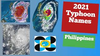 2021 names of typhoon PAGASA Philippines [upl. by Atikihc320]