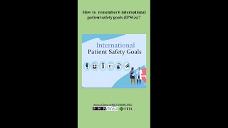 6 International Patient Safety Goals 6 IPSGs JCI Shorts [upl. by Evangelist]