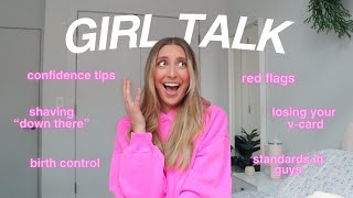 answering TMI GIRL TALK questions relationships first time birth control [upl. by Ecneitap]