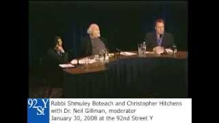 Christopher Hitchens and Rabbi Shmuley Boteach Debate on God [upl. by Anilah]