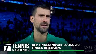 Novak Djokovic Reaches the Championship Match in Turin  2023 ATP Finals Interview [upl. by Rector]