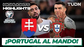 Eslovaquia vs Portugal  HIGHLIGHTS  UEFA Qualifiers 2023  TUDN [upl. by Zadoc629]