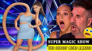 Sacred Riana Magician Surprises The Judges with Cutting Magic winning the Golden Buzzer  AGT 2024 [upl. by Carrillo]