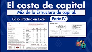 Costo de capital Parte IV Mix de la estructura de capital Caso práctico en Excel [upl. by Ahsirtap]