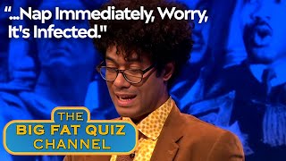 Richard Ayoade Wrongly Remembers The Roses Are Red Poem  Big Fat Quiz [upl. by Licec]