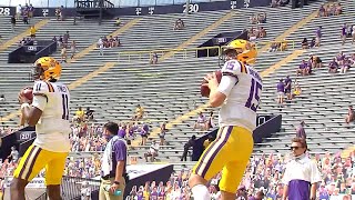 Brennan injury amp COVID19 cases shrinking LSUs QB room [upl. by Vange]