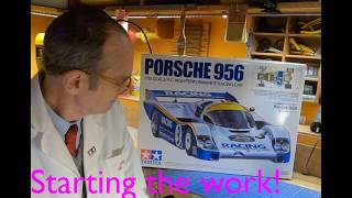 New Tamiya Porsche 956 110 RC assembling guide 1 [upl. by Imuya]