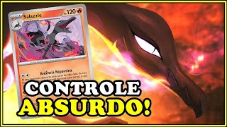 SALAZZLE CONTROLE POKÉMON TRADING CARD GAME LIVE [upl. by Retsbew]