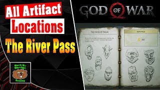 God of War  All Artifact Locations for The River Pass  Artifact Set The Faces of Magic [upl. by Eelyahs]