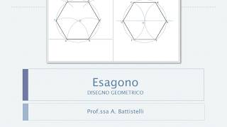 Esagono dato il lato e inscritto Tutorial facile di disegno [upl. by Ck]