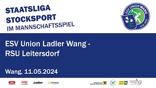 Staatsliga Herren 2024  ESV Union Ladler Wang  RSU Leitersdorf  11052024 [upl. by Kinsman]