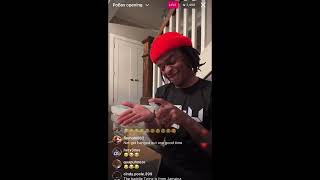 Iamzoie IG LIVE Funny PO Box opening quotRussell Russellquot [upl. by Goodard]