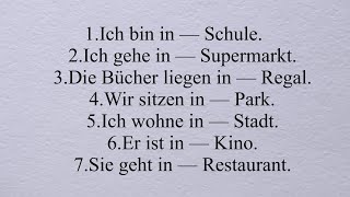 in dem in den in der an auf Dativ Akkusativ Deutsch leicht gemacht [upl. by Nylyram]