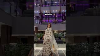 Kadak chai saree fitcheck sareelove sareelovers sareecollection [upl. by Ailaht]