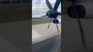 Air Canada Q400 butter smooth arrival into Montreal aviation [upl. by Hepsoj982]