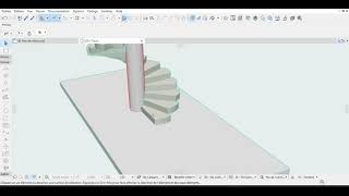 comment dessiner rapidement un escalier helicoidal dans ArchiCAD [upl. by Amikahs]